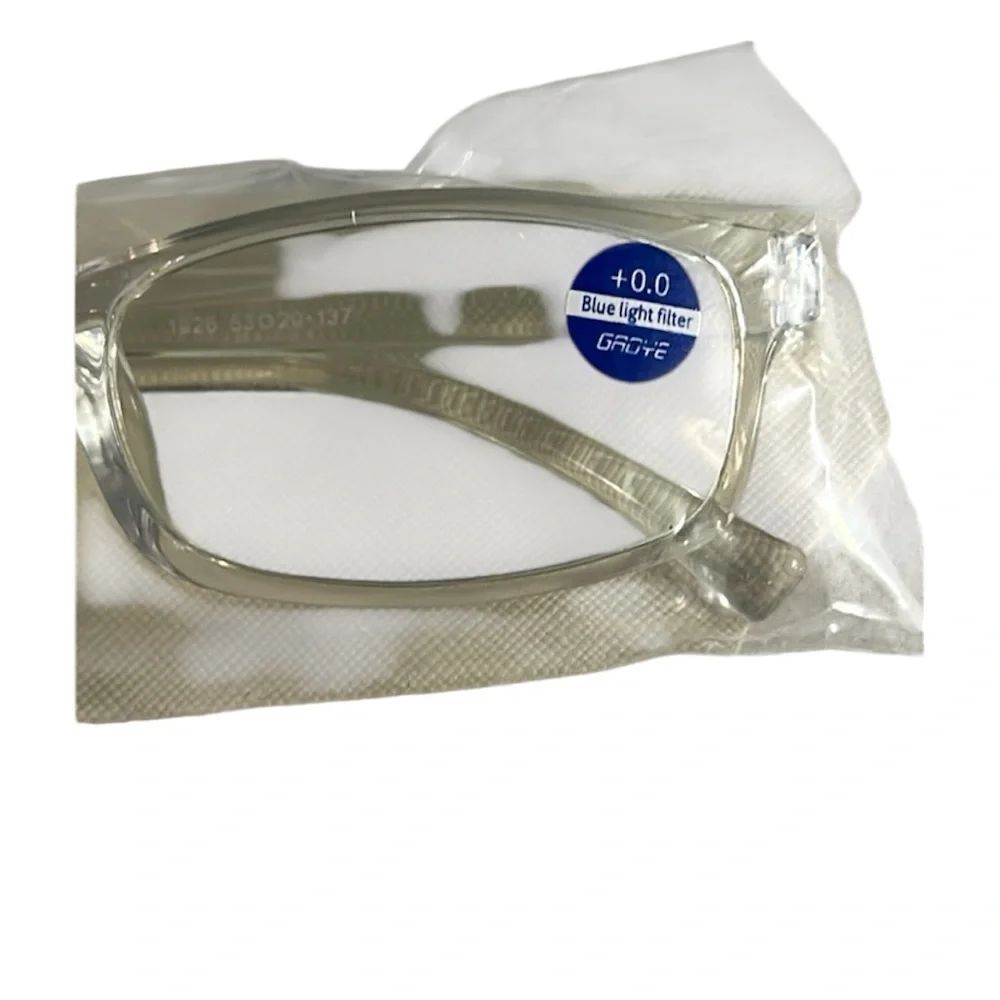 Blue Light Blocking Lenses Clear Rectangular Glasses